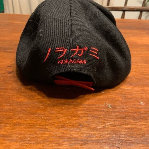 Noragami snapback Japanese anime hat cap black and red w eye graphic! - Picture 3 of 5